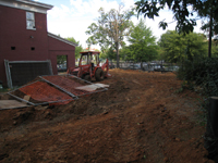 Grounds--After the Geothermal lines were connected and buried - October 11, 2010