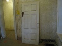 First Floor--South east corner room, original door - October 11, 2010