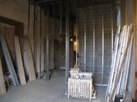 Second Floor - North west corner room with elevator shaft - October 11, 2010