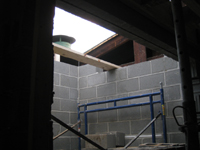 Third Floor--Elevator shaft opening in roof - October 11, 2010