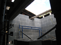 Third Floor--Elevator shaft opening in roof - October 11, 2010