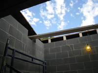 Third Floor--Elevator shaft opening in roof - October 11, 2010