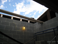 Third Floor--Elevator shaft opening in roof - October 11, 2010