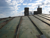 Roof - View from west side towards Widow's Walk, looking east - October 11, 2010