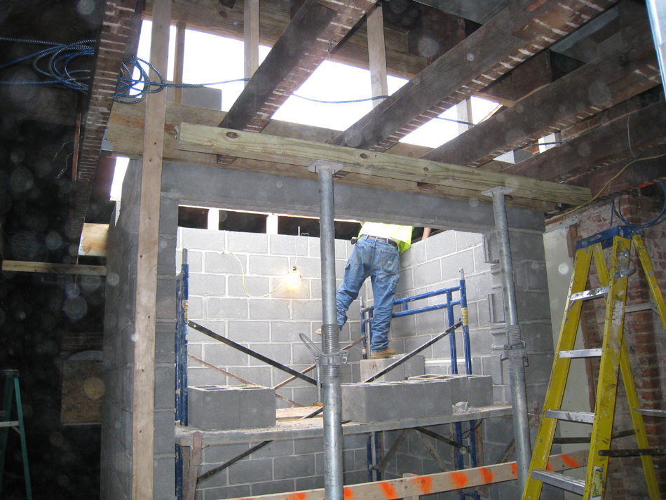 Third Floor--Elevator shaft opening in roof