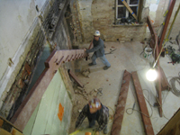 Ground Floor (Basement) - Installation of stair - November 3, 2010