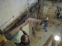 Ground Floor (Basement) - Installation of stair - November 3, 2010