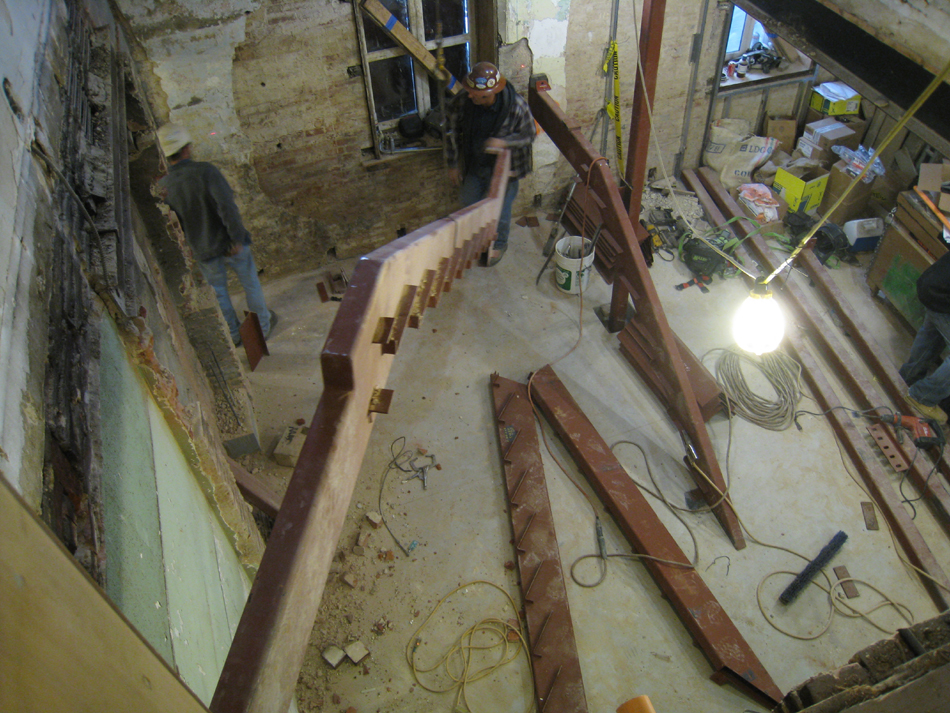 Ground Floor--Installation of stair