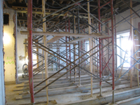 Second Floor--Central room after walls demolition, looking east - November 8, 2010