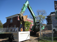 Geothermal/HVAC--Unloading vault sections - November 8, 2010