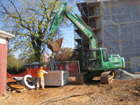 Geothermal/HVAC--Unloading vault sections - November 8, 2010