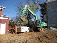 Geothermal/HVAC--Unloading vault sections - November 8, 2010