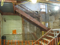 Ground Floor (Basement) - West staircase installation - November 17, 2010