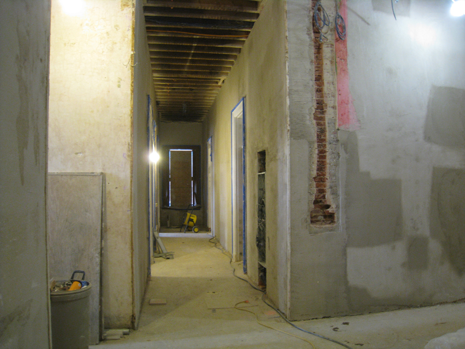 First Floor--Corridor looking west (with electrical box)