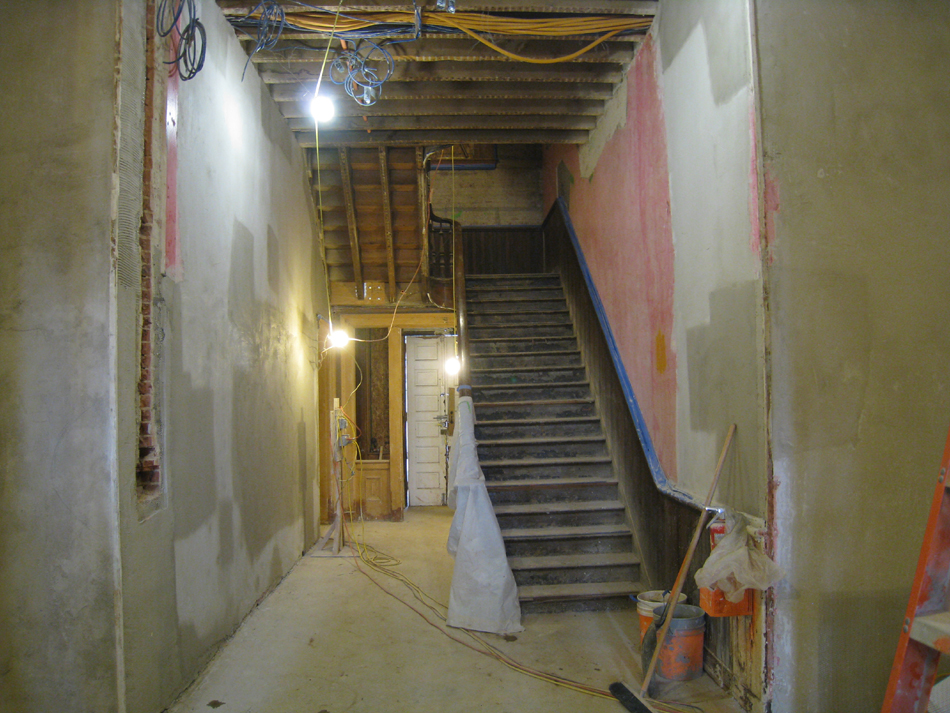 First Floor--Looking north in main corridor