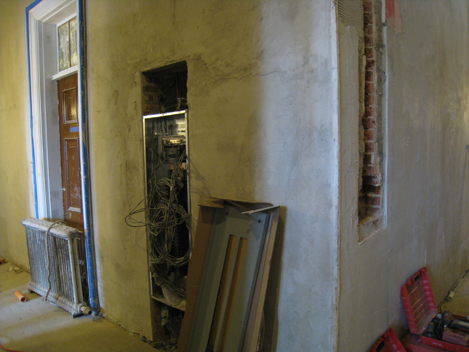 First Floor--Electrical box in corridor next to elevator - December 28, 2010