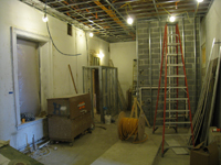 First Floor--North west room and elevator shaft - December 28, 2010