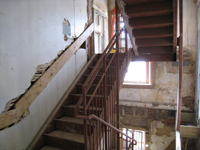 First Floor--West stairwell - January 20, 2011