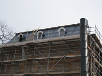 Roof--Waterproof underlayment on Mansard roof, west side - January 20, 2011