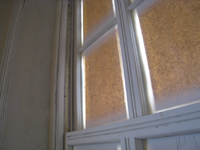 Second Floor--Southwest corner room, with detail of newly installed window - February 1, 2011