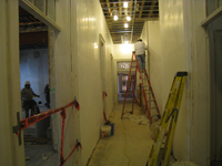 Second Floor-Corridor looking west - February 1, 2011