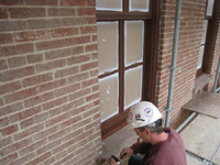 Windows and Doors--Finish painted windows on east side - February 18, 2011