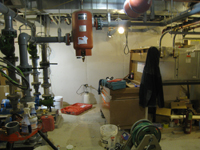 Ground Floor--Mechanical room with HVAC unit - February 18, 2011