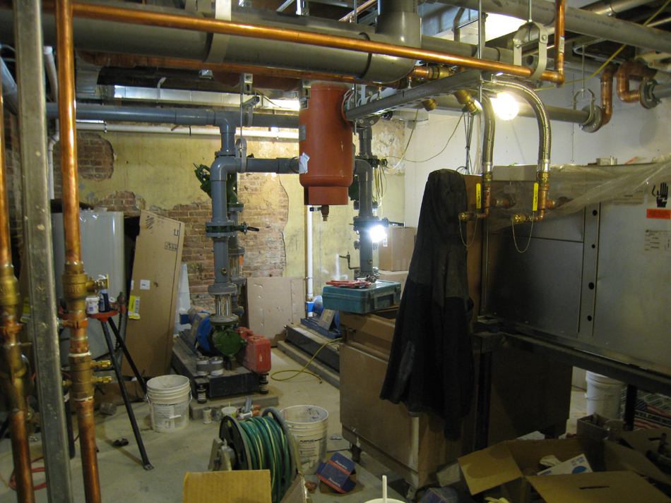 Ground Floor--Mechanical room with HVAC unit - February 18, 2011