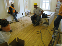 Second Floor--Southeast corner room with newly sanded floors - February 18, 2011