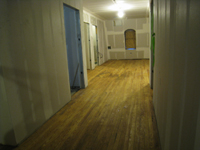 Third Floor--East corridor--final sanded and sealed original floor - March 3, 2011