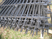 Fence--Restored fence arriving back at the Old Naval Hospital, detail - March 14, 2011