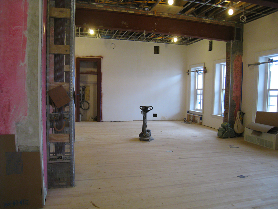 Second Floor--Large room with new floor - April 9, 2011