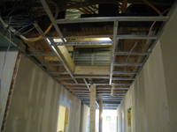 Third Floor--Detail of air conditioning unit in ceiling - April 9, 2011