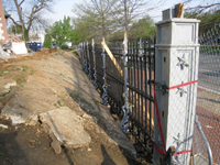 Fence--New installation along Pennsylvania Ave, near Tenth - April 20, 2011