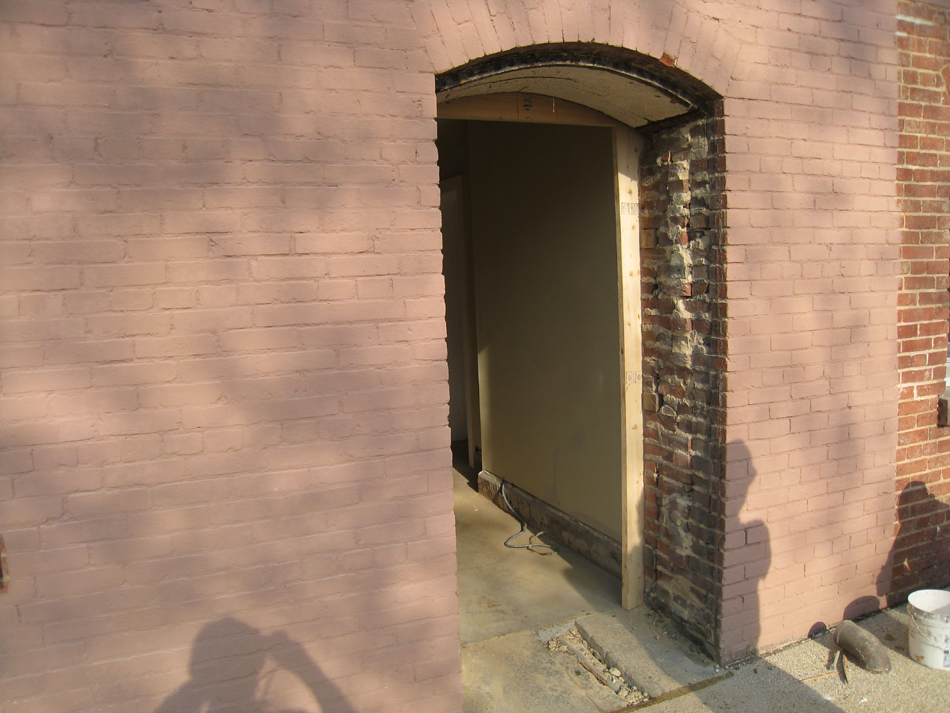 Elevation--East door with curved frame - April 20, 2011