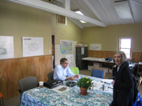 Carriage House--Second Floor, west room (with Hill Center Board members), looking south - April 20, 2011