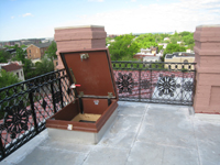 Roof--Restored Widow's Walk looking west - April 29, 2011