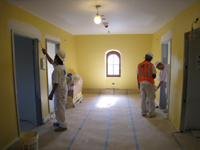 Third Floor--East end of corridor, final painting - May 11, 2011