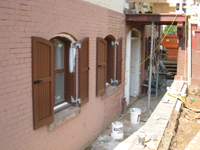 Windows--Shutters installed on basement windows - May 23, 2011