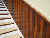 First Floor--Main staircase side, finished, detail - June 2, 2011