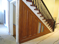 First Floor--Main staircase railings and side, finished - June 2, 2011