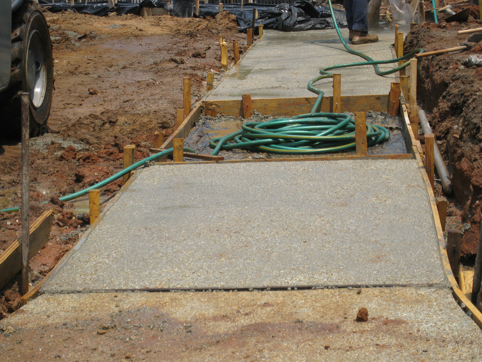 Grounds--Final product showing small stone - June 10, 2011