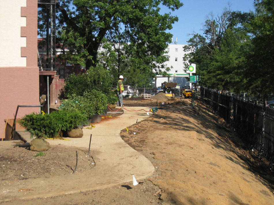 Grounds--Northeast corner of building - June 29, 2011