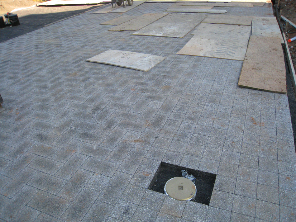 Grounds--Parking pad (detail) - June 29, 2011