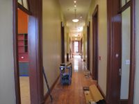 First Floor--Corridor looking east from west end - June 29, 2011