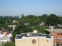 Roof--View to the west from the roof - June 29, 2011