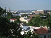 Roof--View to the southwest from the roof - June 29, 2011