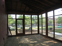 Carriage House--Frame and windows installed - July 18, 2011