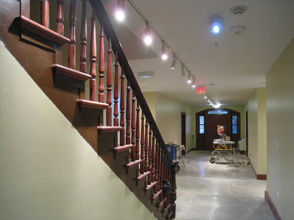 Ground Floor (Basement) --Corridor north looking south - July 18, 2011