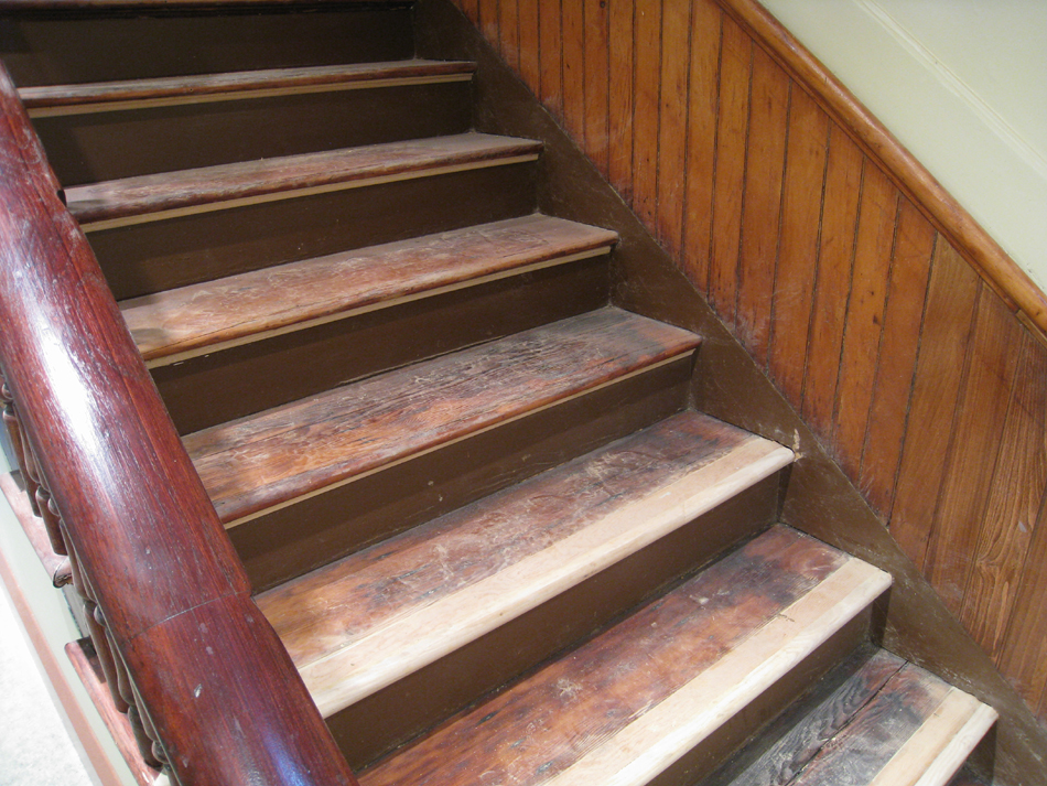 Ground Floor (Basement) --Detail of main staircase - July 18, 2011